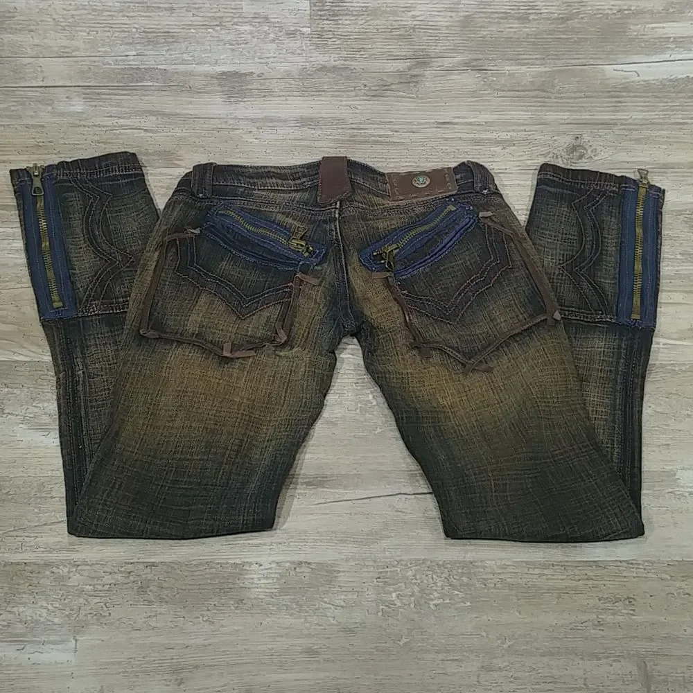 Antik Women's Southwestern Blackout Jeans 25 - Picture 4 of 6
